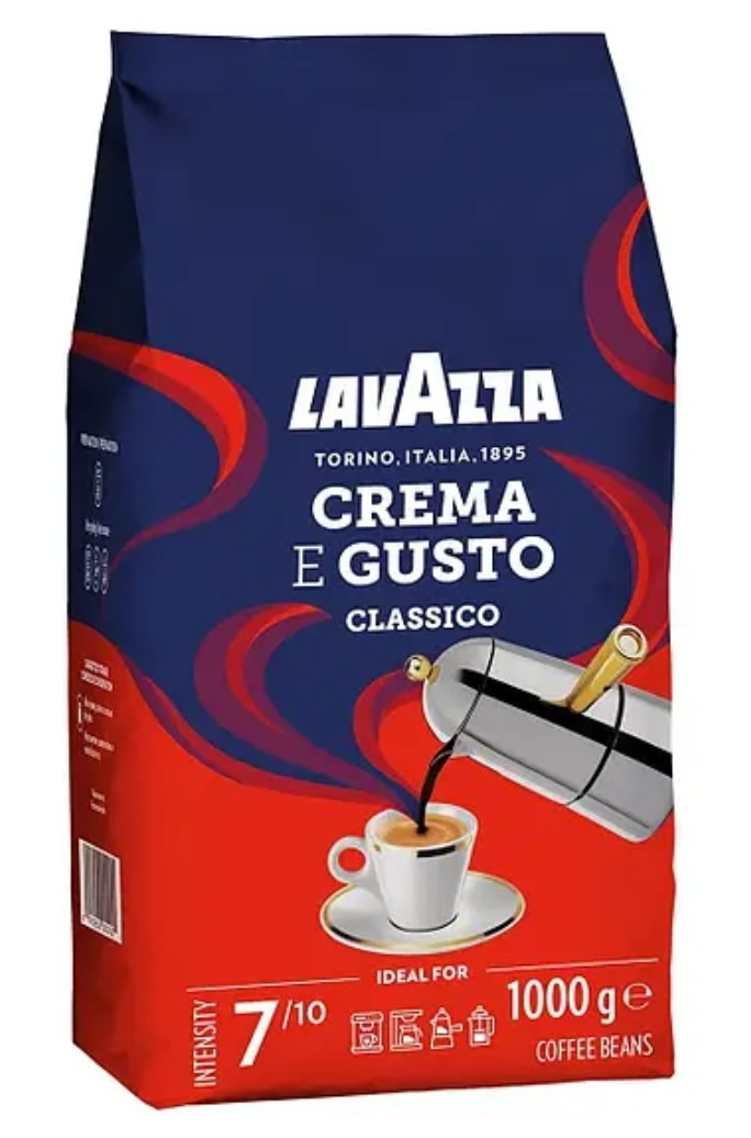 Кава в зернах Lavazza crema e gusto 1кг