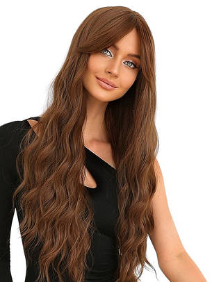 Перука Tifany Brown довга, натуральне синтетичне волосся, фото 2