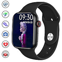 Смарт часы Smart Watch ip 12-1 Фитнес трекер Умные часы-Алюминиевый корпус, голосовой вызов Black JMP