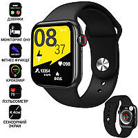 Умные смарт часы Smart Watch AK99-SW, 4.4 см -Голосовой вызов, фитнес функции, алюминиевый корпус Black JMP