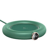 Подставка для чашки с подогревом (10 Вт, USB, зеленая), электрическая подставочка под кружку