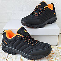 Чоловічі зимові кросівки Merrell Vibram (чорні з оранжевим) термо кроси 41-46р.