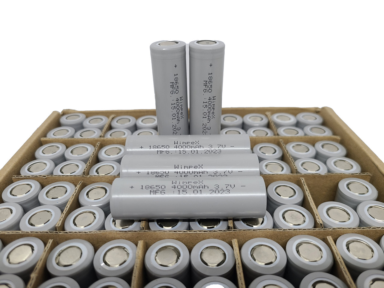 Аккумулятор Li-ion 18650 4000mAh 3.7V Wimpex Grey (ID#1685471826), цена ...
