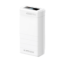 Зовнішній акумулятор Remax Dinba 40000mAh QC 65W Білий (RPP-310)