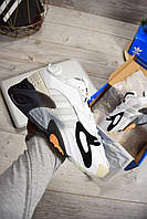 Кроссовки мужские демисезонные комбинированного цвета Adidas Streetball White Black Orange