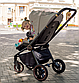 Коляска універсальна 2 в 1, CARRELLO Epica CRL-8510/1 (2in1) Iron Grey, сіра, Карелло Епіка, фото 8