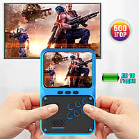 Игровая портативная мини Mini Box 30M Ретро консоль с экраном 2.8" 4Gb с играми 500в1 Синий JMP
