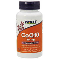 Коензим NOW Foods CoQ10 30 mg 60 Veg Caps HR, код: 7518314