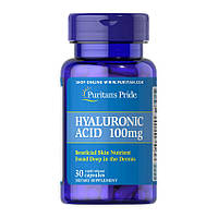 Витаминный комплекс Гиалуроновая кислота для кожи Hyaluronic Acid 100 mg (30 capsules), Puritan's Pride