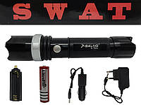 Фонарик SWAT X-Balog T8626 T6 | Ручной фонарик аккумуляторный ZOOM 800 М