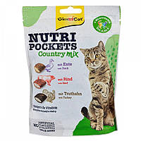 Ласощі вітамінні для котів GimCat Nutri Pockets Кантрі мікс 150 г (повсякденний)