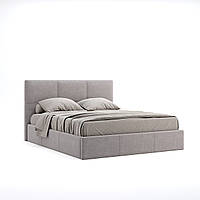 Ліжко Лілу 1.6 в тканині колір сірий, з підйомним механізмом