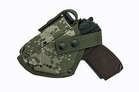 Кобура ПМ поясна з чохлом під магазин (піксель) Шульга 0011610 SV