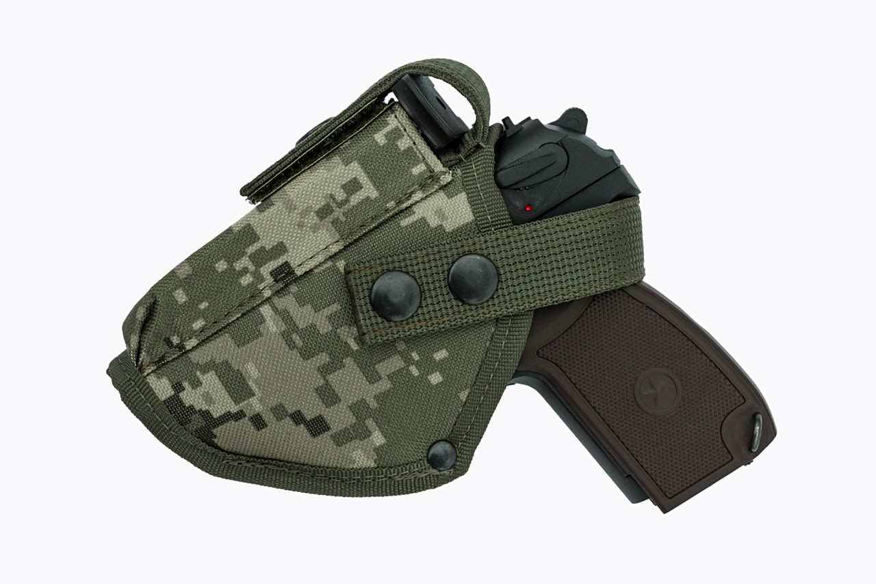 Кобура ПМ поясна з чохлом під магазин (піксель) Шульга 0011610 SV, фото 1