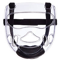 Маска захисна на шолом для тхеквондо Zelart BO-0398 S-L прозорий
