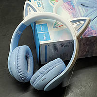 Беспроводные Bluetooth наушники кошачьи ушки HOCO W42 Cat ears headphones с микрофоном