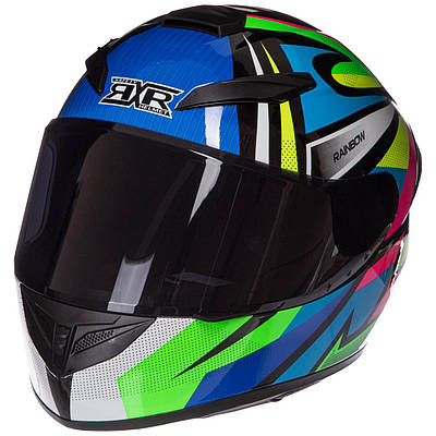 Мотошолом інтеграл (full face) RXR M-666 M-XL мультиколор