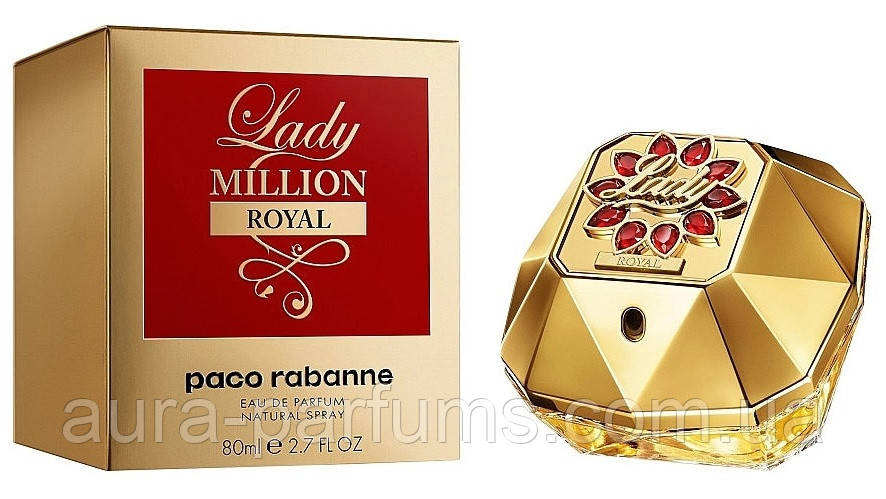Жіночі парфуми Paco Rabanne Lady Million Royal (Пако Рабан Леді Мільйон Роял) Парфумована вода 80 ml/мл