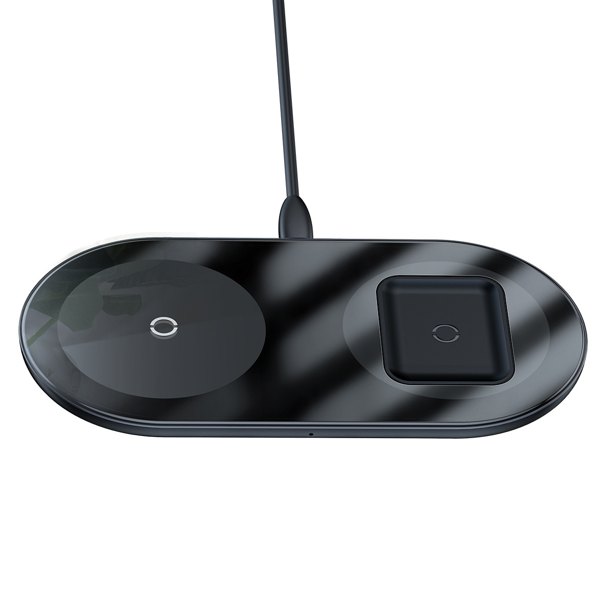 Бездротовий зарядний пристрій Baseus Simple 18W 2 in 1 Чорний (WXJK-01)