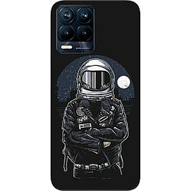 Чохол силіконовий Case для Realme 8 Pro з картинкою Космонавт і місяць