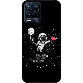 Чохол силіконовий Case для Realme 8 Pro з картинкою Любов до місяця