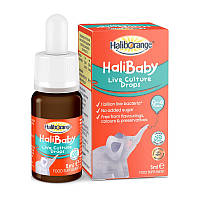 Пробиотики капли для детей от 6 мес. Halibaby Live Culture Drops (5 ml), Haliborange 18+