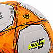 М'яч футбольний LI-NING LFQK575-1 No5 TPU+EVA клейовий білий-жовтогарячий, фото 5