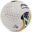 М'яч футбольний LI-NING LFQK579-1 No5 PU+EVA клейовий білий-жовтий, фото 3