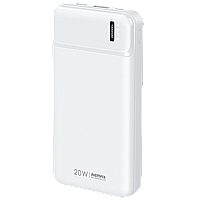 Зовнішній акумулятор Remax Pure Білий QC + PD 20W 20000mAh (RPP-288)