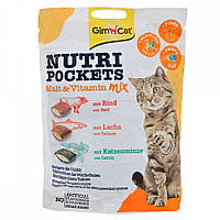 Лакомство витаминное для кошек GimCat Nutri Pockets Malt-Vitamin Mix 150 г (мультивитамин)