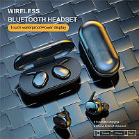 Наушники Bluetooth 5.0 черные беспроводные Y30 TWS блютуз Серый