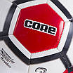 М'яч футбольний CORE ATROX CRM-052 No5 PVC білий-чорний-червоний, фото 4