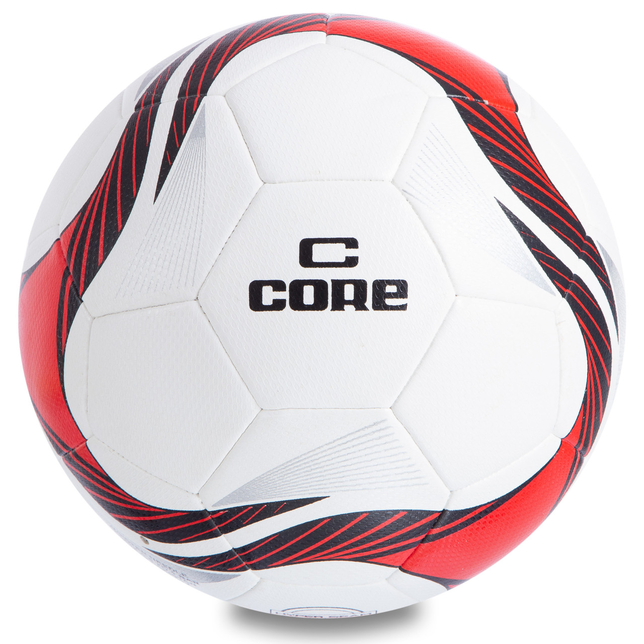 М'яч футбольний HIBRED CORE SUPER CR-012 No5 PU білий-червоний