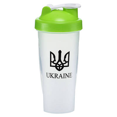 Шейкер із віночком Zelart UKRAINE FI-9931 600 мл кольору в асортименті