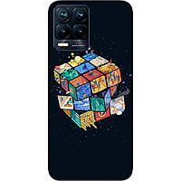 Оригинальный бампер Case для Realme 8 Pro с картинкой Кубик