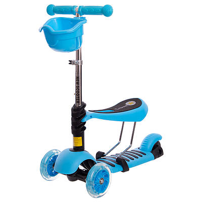 Самокат триколісний дитячий 3 в 1 Micro Mini Zelart C-0332 кольори в асортименті