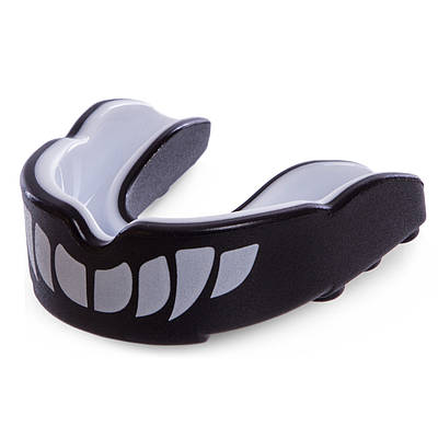 Капа боксерська одночастинна Zelart VAMPIRE BO-3503-S S чорний