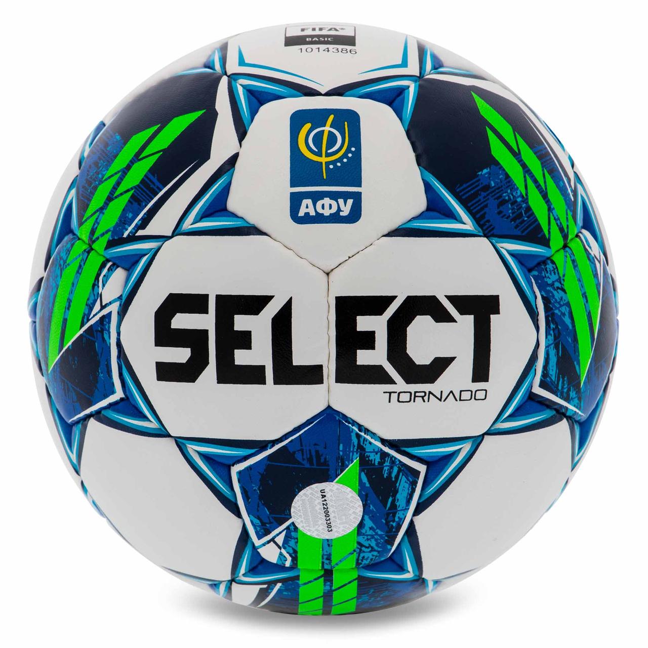 М'яч для футзала SELECT FUTSAL TORNADO FIFA QUALITY PRO V23 Z-TORNADO-WB No4 білий синій