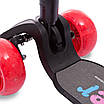 Самокат триколісний дитячий XINZ XZ-3018 чорний-червоний, фото 10