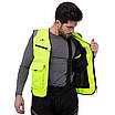 Жилет світловідбивний Scoyco JK30 M-L салатовий, фото 5
