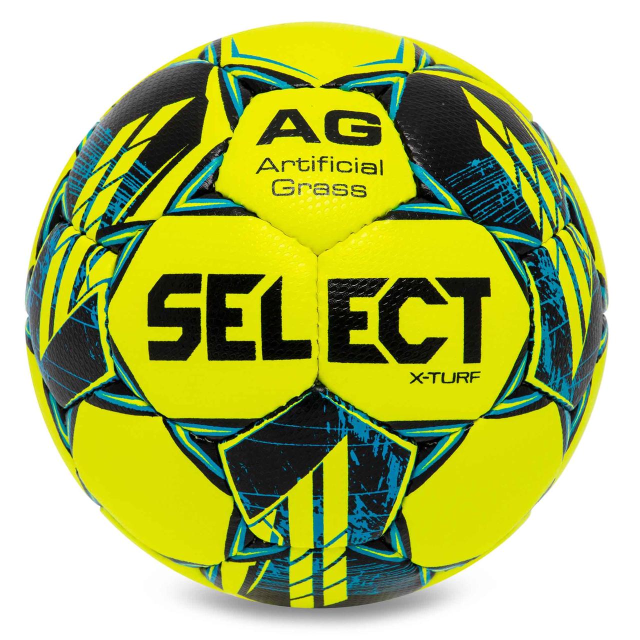 М'яч футбольний SELECT X-TURF V23 X-TURF-4YB No4 жовтий-синій