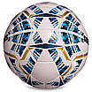 М'яч футбольний SOCCERMAX IMS FB-0004 No5 PU білий-синій-золотий, фото 3