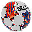 М'яч футбольний SELECT BRILLANT V23 BRILLANT-REP-4WR No4 білий-червоний, фото 3