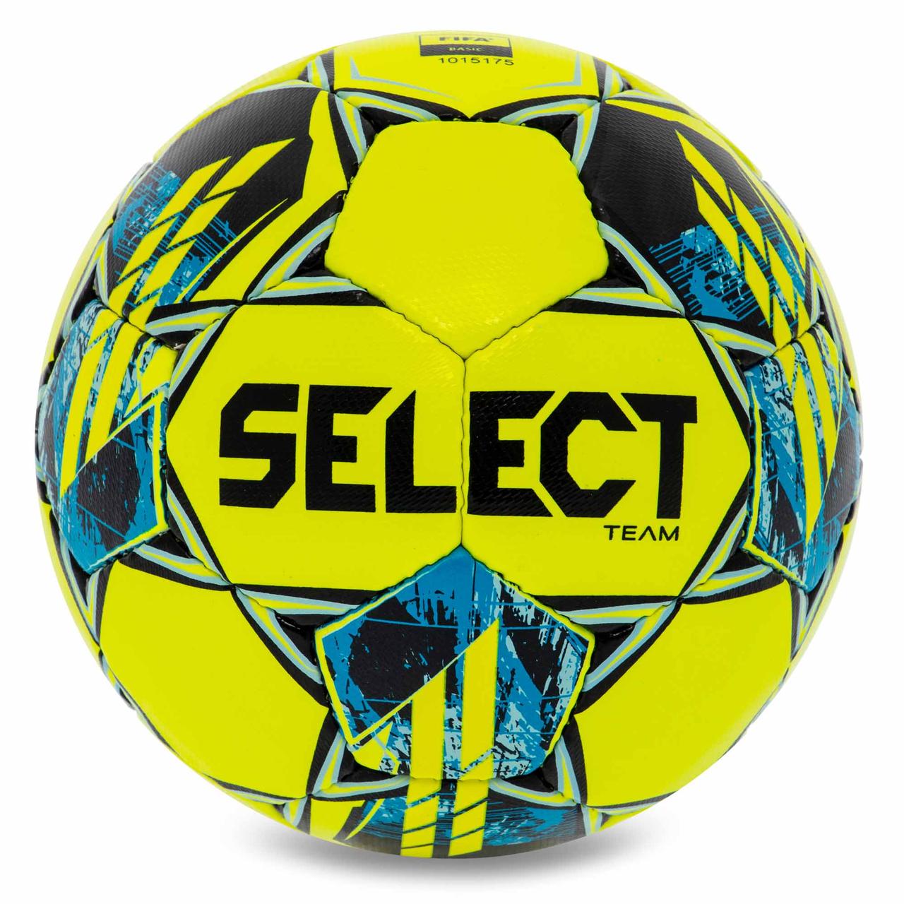 М'яч футбольний SELECT TEAM FIFA BASIC V23 TEAM-FIFA-YB No5 жовтий-синій