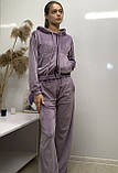 Жіночий костюм плюшевий Сірий, фото 3