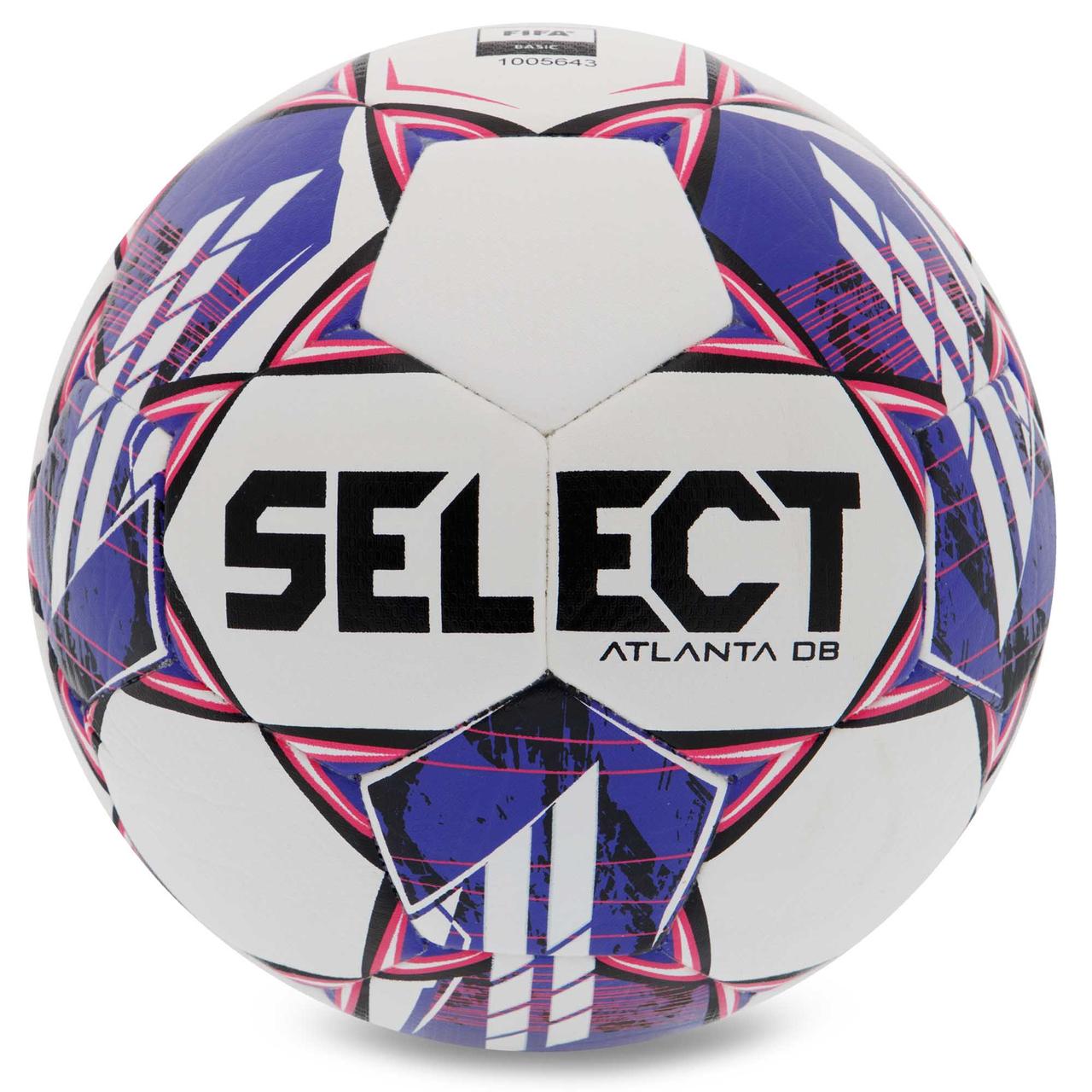 М'яч футбольний SELECT ATLANTA DB FIFA BASIC V23 ATLANTA-5WV No5 білий-фіолетовий