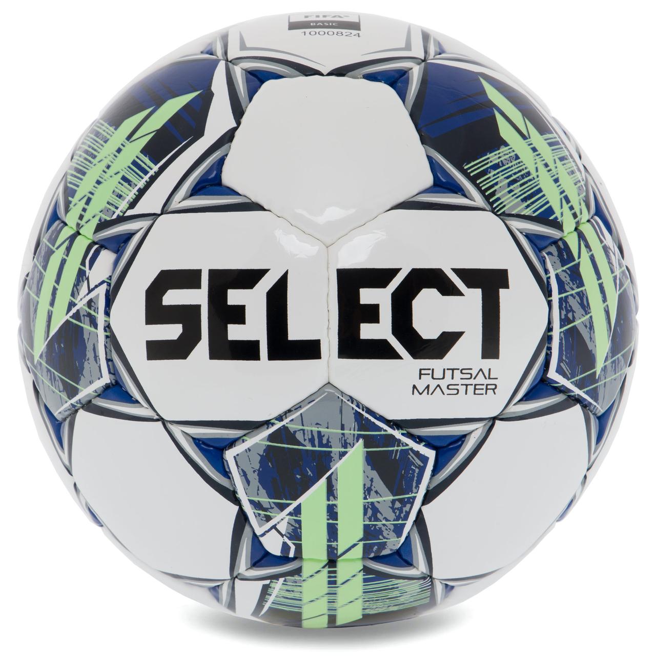 М'яч для футзала SELECT FUTSAL MASTER FIFA BASIC V22 Z-MASTER-WG No4 білий-зелений