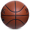 М'яч баскетбольний Composite Leather SPALDING NBA SILVER SERIES 76018Z No7 коричневий, фото 3