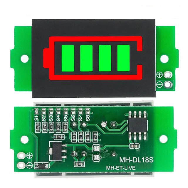 Індикатор рівня заряду батареї 1-8S Li-ion