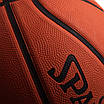 М'яч баскетбольний гумовий SPALDING NBA SILVER OUTDOOR 83016Z No7 коричневий, фото 3